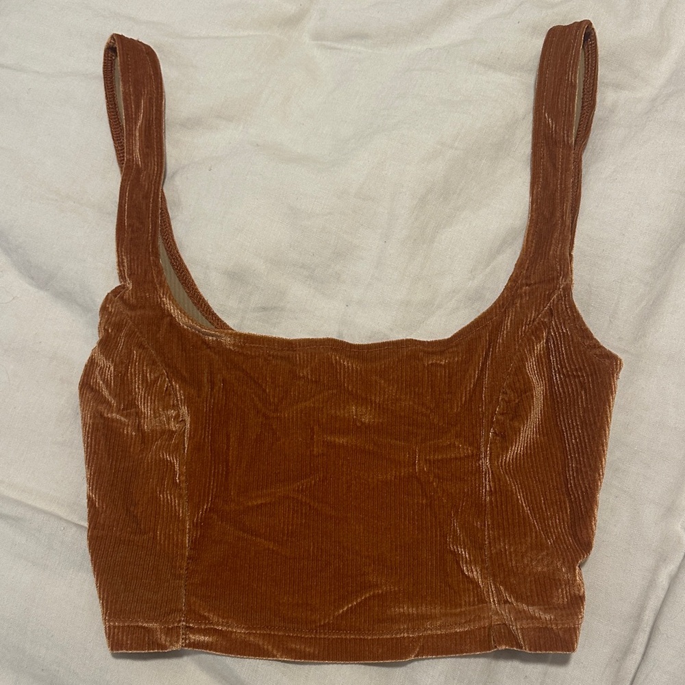 Urban Outfitters Velvet Rust Tank Top